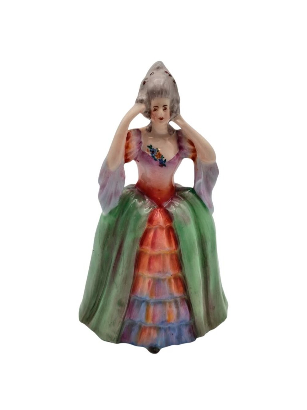 Rosina Bone China Pamela Figurine 18th Century Court Lady England 5.5”